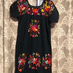 New Beautiful embroidered Navy blue dress.